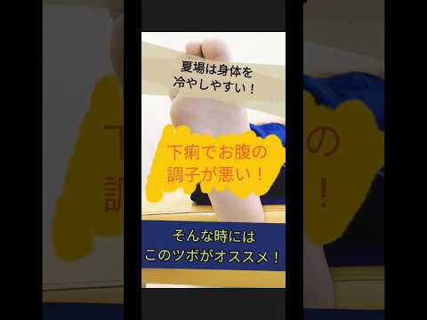 【下痢】今度はゲリの人に向けてのツボをご紹介します！【ツボ】｜茨城県結城市　あお整骨院　#shorts