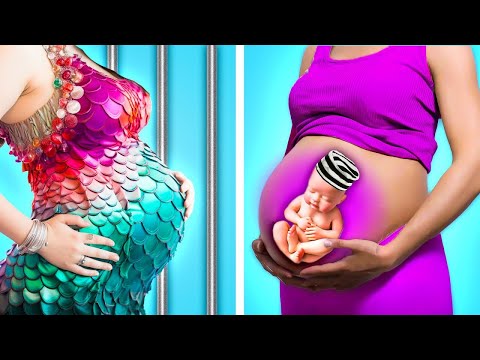 Crazy Pregnancy Situations by Wednesday, Mermaid and Barbie in JAIL! DIY Gadgets by Crafty Panda GO!