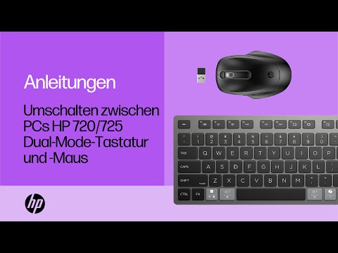 Umschalten zwischen PCs mit der HP 720/725 Dual-Mode-Tastatur und -Maus mit HPAC | HP Support