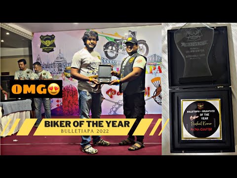 Finally Got Biker Of The Year Award 😍!! Bulletiapa 2022 Best Moments❤️