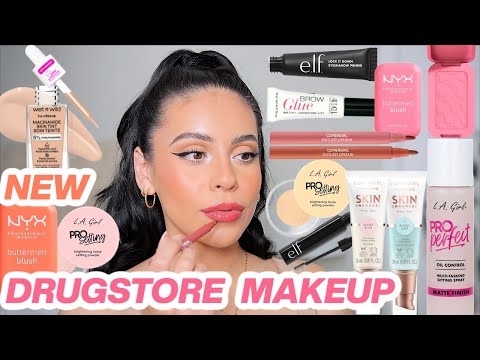 NEW Drugstore Makeup Tested 🤩 First impressions + Full day wear test!