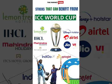 ICC World Cup Stocks to Buy? #iccworldcup2023 #cricket #viratkohli #msdhoni #stockmarket #tata #jio