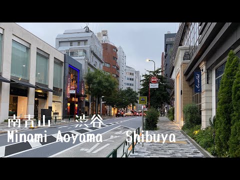 4K a-Walk around in Tokyo minami aoyama - shibuya (PM) 東京 南青山 - 渋谷 (夕方)