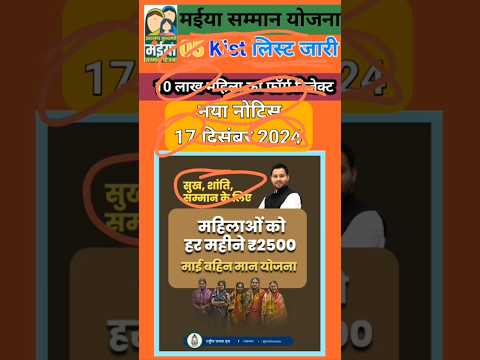 17 दिसंबर- सभी महिलाओं का नाम लिस्ट | जल्दी देखें | Mukhyamnatri maiya samman yojana | Hemant Yojana