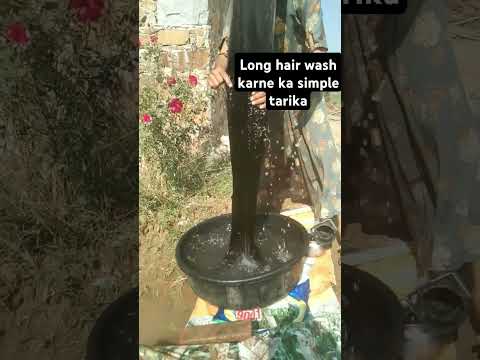 Long Hair wash karne ka simple tarika#haircare