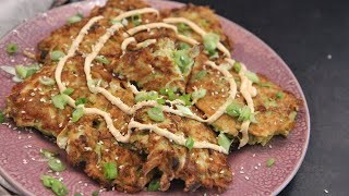 Japanese Cabbage Fritters (Okonomiyaki)