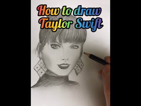 How to draw Taylor Swift