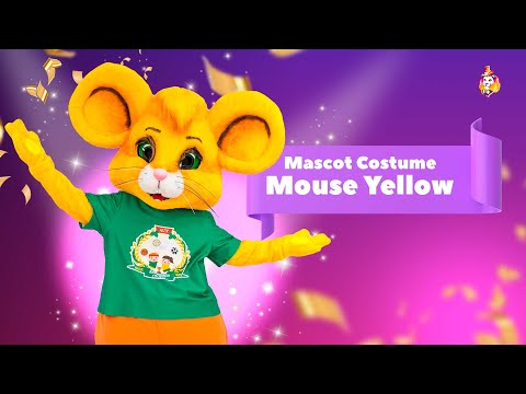 Mouse Yellow Mascot Costume