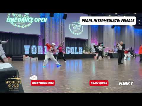 WORLDS GOLD 2024 | Line Dance Open | Pearl Intermediate:Female | Funky #gold_linedance #채희경 #그레이스퀸