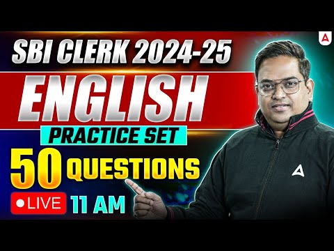 SBI CLERK 2024-25 | ENGLISH PRACTICE SET 50 QUESTIONS | Santosh Ray