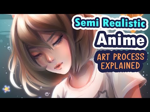 How to Draw Semi Realistic Anime: Portrait Process Explained in Voiceover Dtiys Speedpaint Tutorial