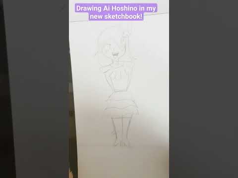 drawing ai hoshino in my new sketchbook! #fypシ #art #animeart #drawing #animedrawing#anime#aihoshino