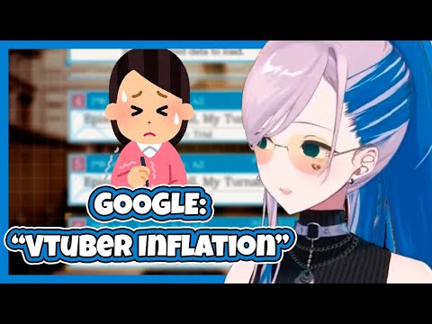 Reine tries to sell her Mucus and recommends searching for "Vtuber Inflation"