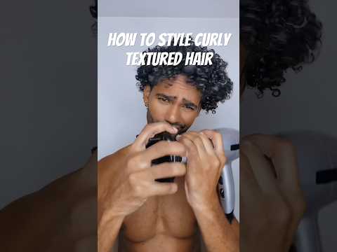 How to style curly textured hair