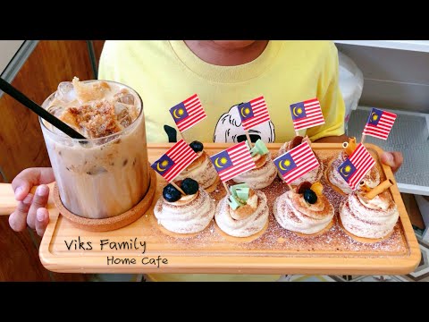 HomeCafe 📜 Make some sweet for kids Mini Pavlova// 🇲🇾 Merdeka & My Birthday month August 2020