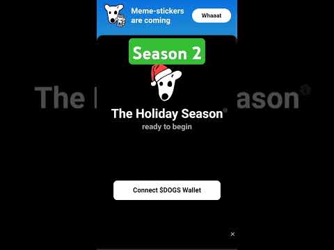 🔴Dogs Airdrop Season 2 : Dogs airdrop holiday season || How To Mine Dogs The Holidays Season 2