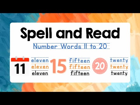 Numbers 11 to 20 | Spelling for Kids with Reading Practice | Lesson 22