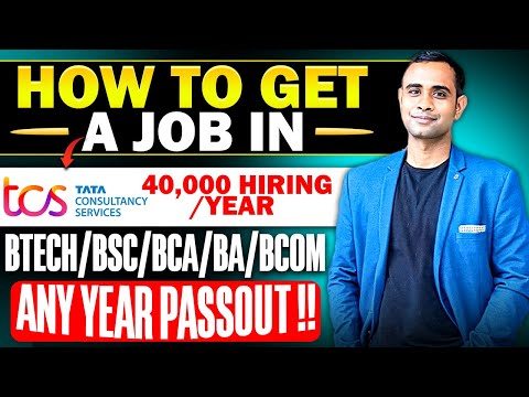 How to Get a Job in TCS ? | TCS Hiring 40,000 News | Btech/BSC/BCA/BA/BCOM