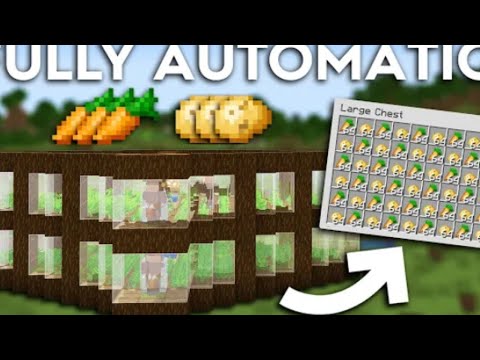 AUTOMATIC FOOD FARM IN MINECRAFT PE +JAVA (ATERNOS SERVER) OR ANY WORLD 1.16 TO 1.20