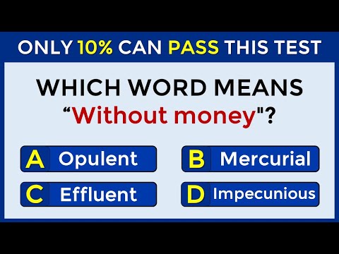 Only 10% Can Pass This Test | Match The VOCABULARY Words #1