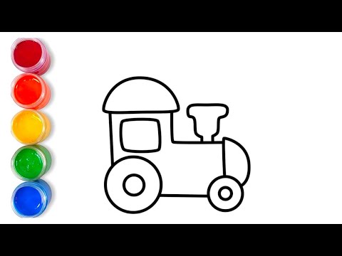 How to draw train toy for kids| Drawing for kids @Kiddysbox123