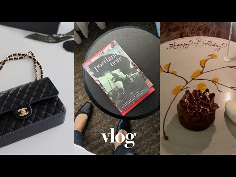 VLOG l Weekend trip to Portland Oregon🚗, Chanel classic flap unboxing🖤, My b-day week in Seattle 🎂