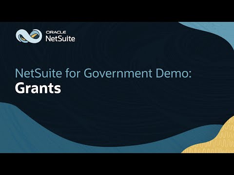 Grants Management in Oracle NetSuite for Government