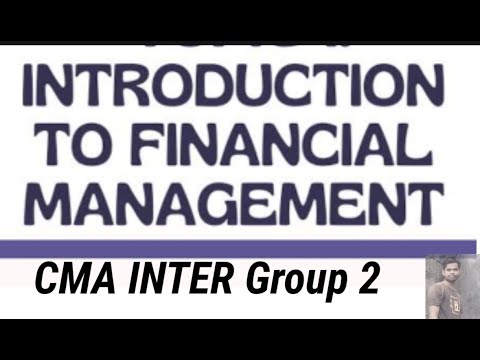 1.1 Introduction to Financial Management... CMA INTER #group2