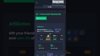 Freecash Bonus Code Create..🤔