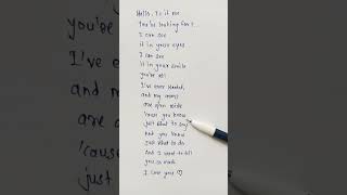 Let's sing and learn English : Hello (Chorus 1) | By : Lionel Richie #shorts#englishsong #english