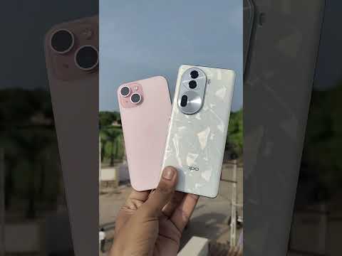 OPPO Reno 11 Pro Vs iPhone 15 Small Comparison #shorts