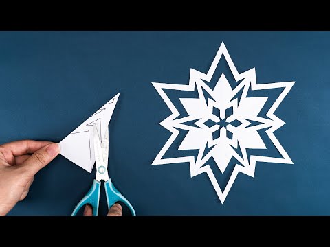 How to make Snowflakes out of paper - Christmas Decoration Ideas - Snowflake Pattern #45