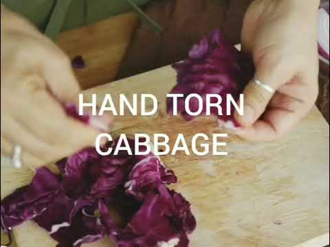 Hand Torn Cabbage. Amazing taste, must watch!