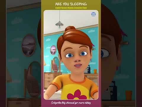 Are You Sleepling | English Nursery Rhymes #animation #shortsfeed #shorts #kidscartoon #cartoon