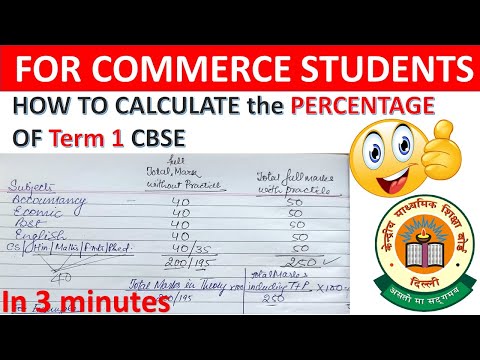 CBSE Term 1 | How to calculate percentage of term 1 | Best 5 percentage | calculate % easy way