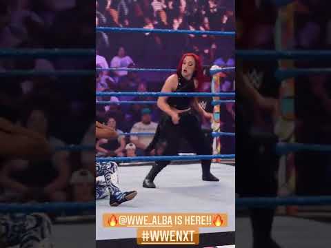 Alba Fyre vs Amari Miller fight in the WWE NXT SmackDown Match | Alba on Fyre with Amari #shorts