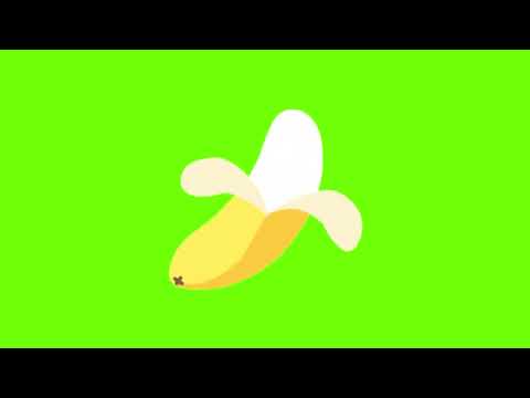 Peeling Banana green screen video