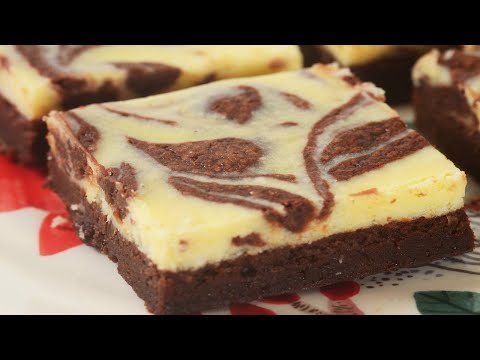 Cream Cheese Brownies Recipe Demonstration - Joyofbaking.com