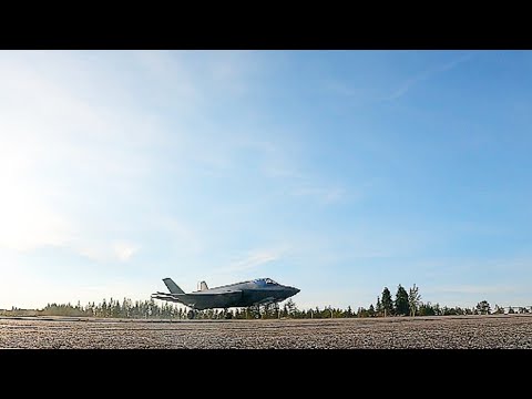 A Historic First: F-35 Jet Lands on a Highway in Finland