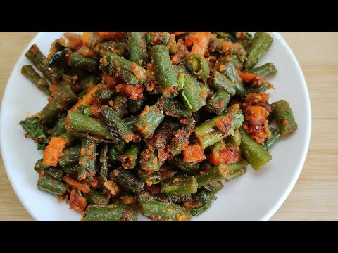 Beans Carrot Fry || Carrot Beans Poriyal || Carrot Beans Stir Fry || How To Make Beans Carrot Fry