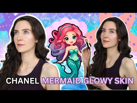 How to create WEARABLE Mermaid Glowing Skin with CHANEL Spring 2024 makeup collection | Tutorial