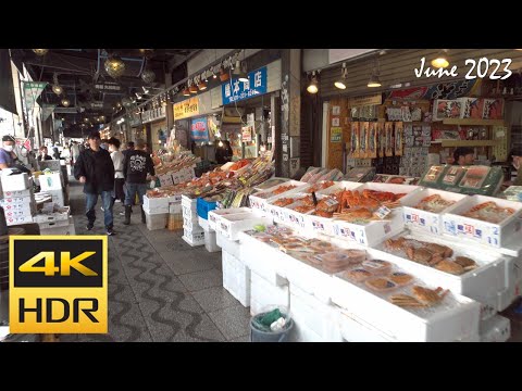 [4K HDR] 札幌二条市場を散策 / Strolling around Sapporo Nijo Market (Hokkaido, Japan)