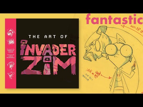 The Art of Invader Zim ✨ 4K ✨ Flip Through Artbook Nickelodeon