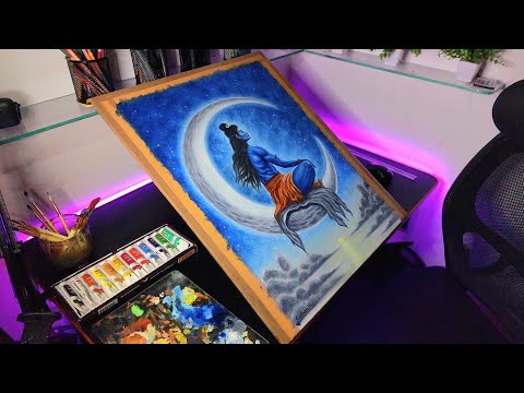 MAHADEV OIL PAINTING FULL PROSSES 😍  | HOW TO PAINT STAP BY STAP 💥