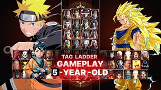 Mortal Kombat 9 - NARUTO & Goku SSJ - Expert Tag Ladder 5 - year - old - Gameplay @(1080p) - 60ᶠᵖˢ ✔