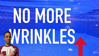 How to Remove Pool Liner Wrinkles Easily #diy