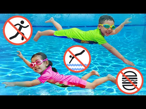 Jolie Johnny Learn Safety Rules In The Pool _ Useful Story for Kids by Kidsplay