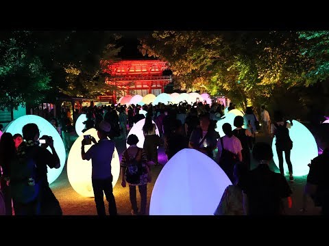 チームラボ「下鴨神社 糺の森の光の祭 Art by teamLab – TOKIO インカラミ」