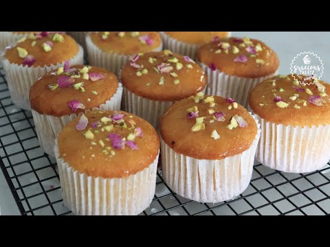 Super Moist Semolina Vanilla Cupcake | Egg & Eggless