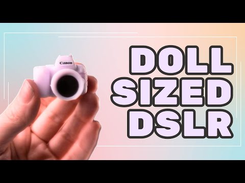 I made a miniature DSLR Camera for Dolls and BJDS | Teeny Tinkers Art